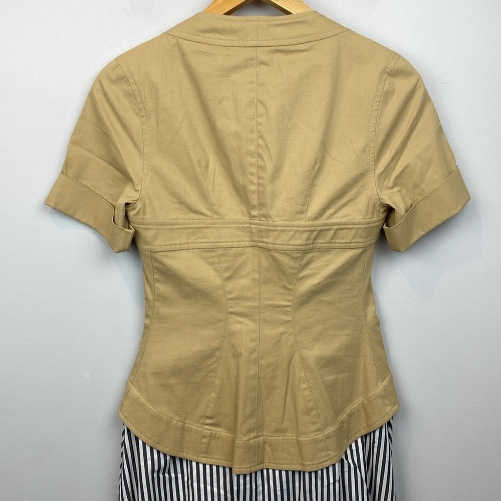 STAUD • RARE FIND • Sanara Safari Style Two-Tone Dress *Flaw* - Picture 4 of 16